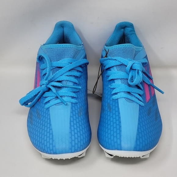 Adidas X Speedflow.3 FG GW7483 Aqua Blue Football Soccer Cleats Mens Size 5 New - Picture 6 of 11